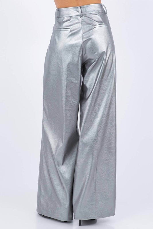 Moda Borboleta - High Waist Wide Leg Pants - Rack Hunt -