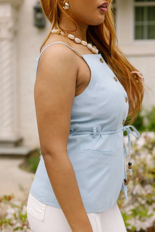Rhea Button-up Tank