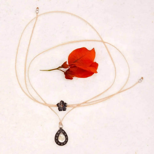 River Song - Women's Polki Diamond Tear Drop Necklace - Rack Hunt -