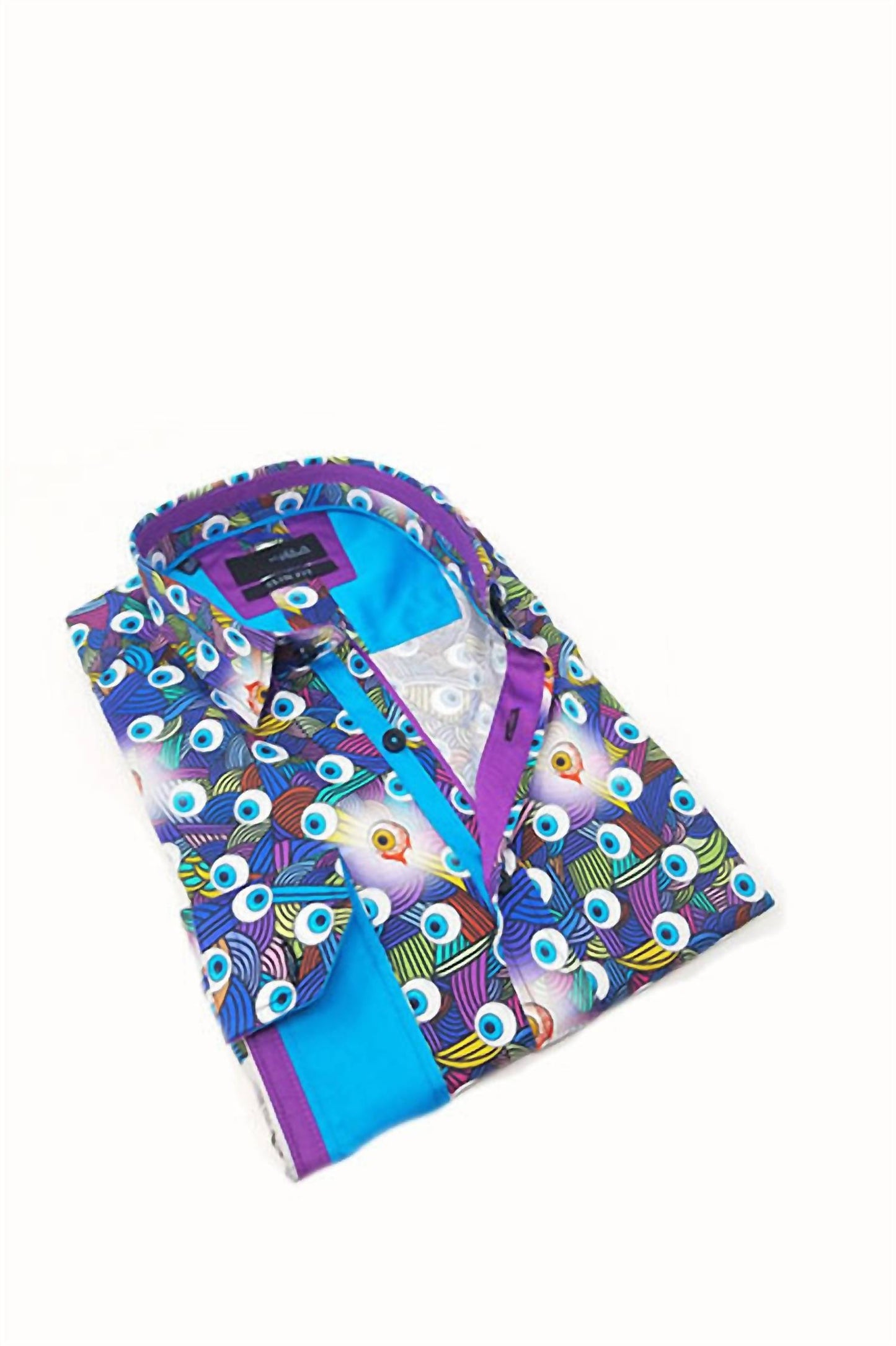 Radical Eyeball Button Down Shirt With Trim
