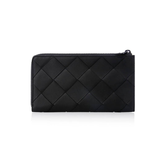 Unisex Zipper Around Leather Wallet