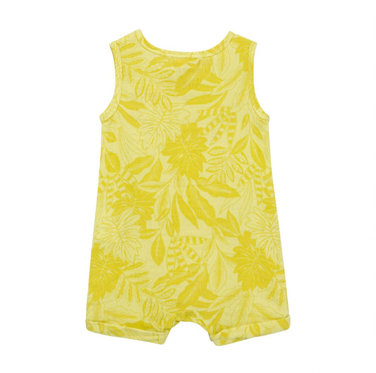 Kid's Tropical Leaf Romper