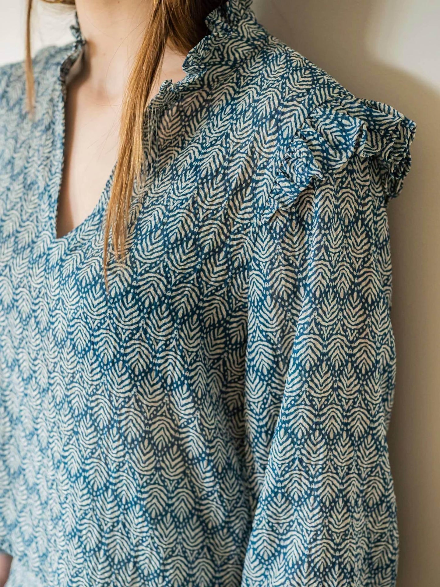 Osamore - Ruffled Shoulder Blouse - Rack Hunt