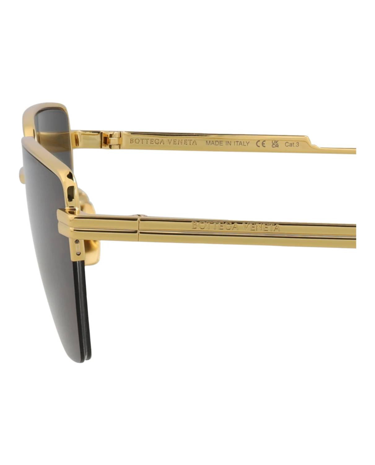 Unisex Square-frame Metal Sunglasses