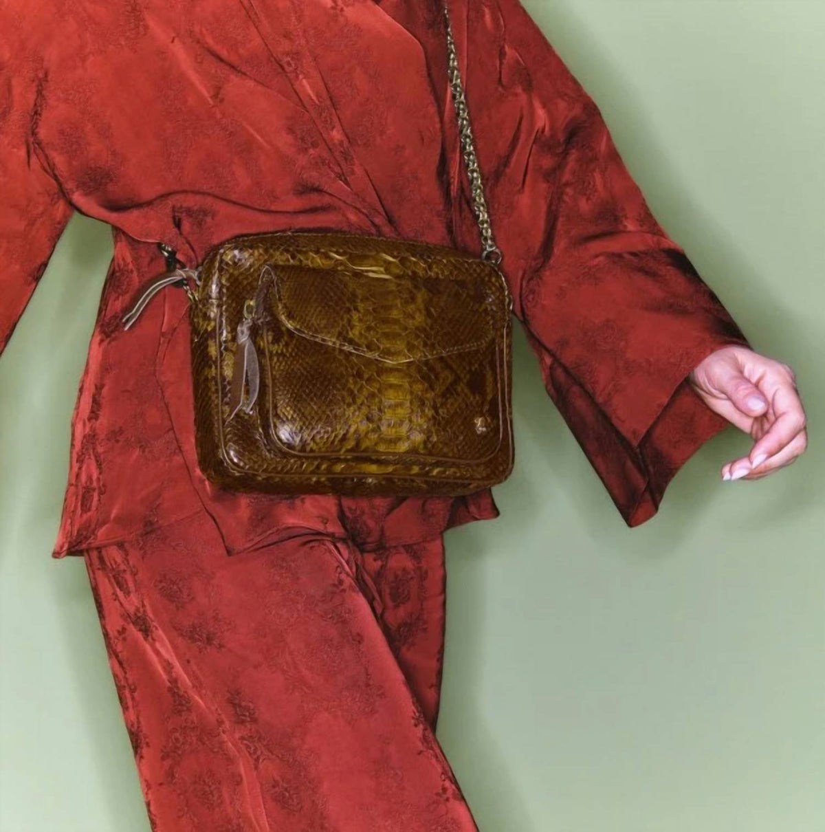Women's Charly Python Bag