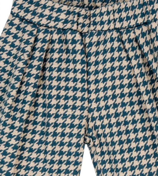 EMC - Girl's Wide Leg Flannel Houndstooth Trouser Pants - Rack Hunt