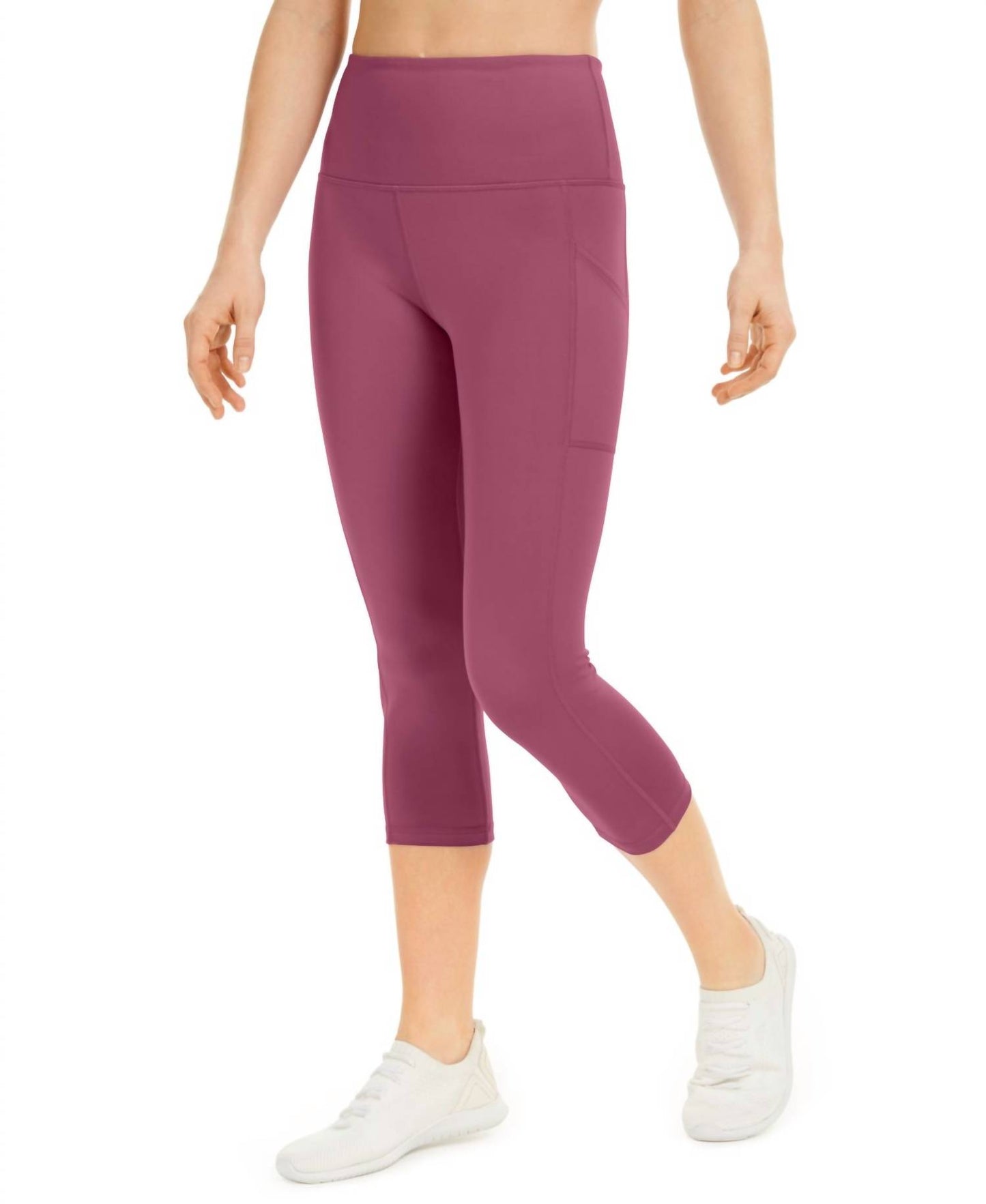 High-Rise Side-Pocket Cropped Leggings