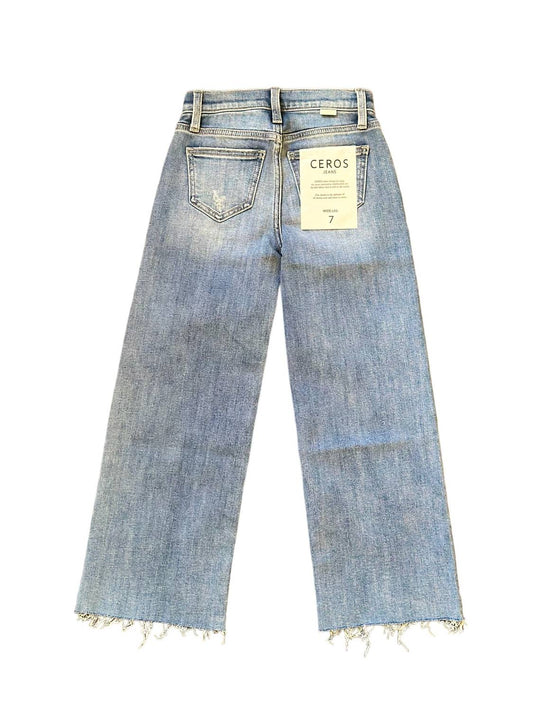 Girl's Kristin High Rise Wide Leg Jeans