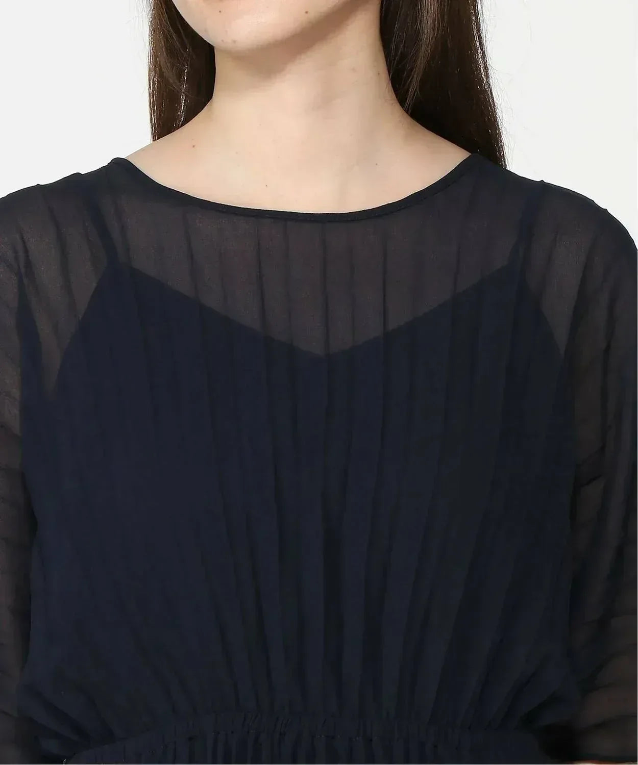 Banana Republic - Chiffon Pleated Maxi Dress - Rack Hunt