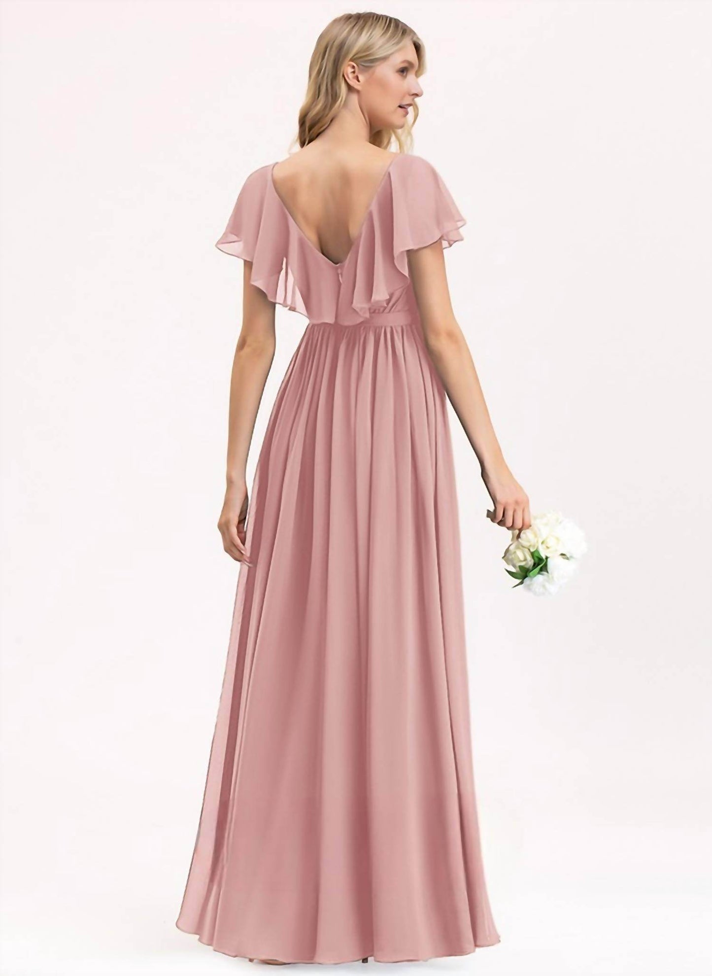 JJ's House - A-line Vneck Bridesmaid Dress - Rack Hunt -