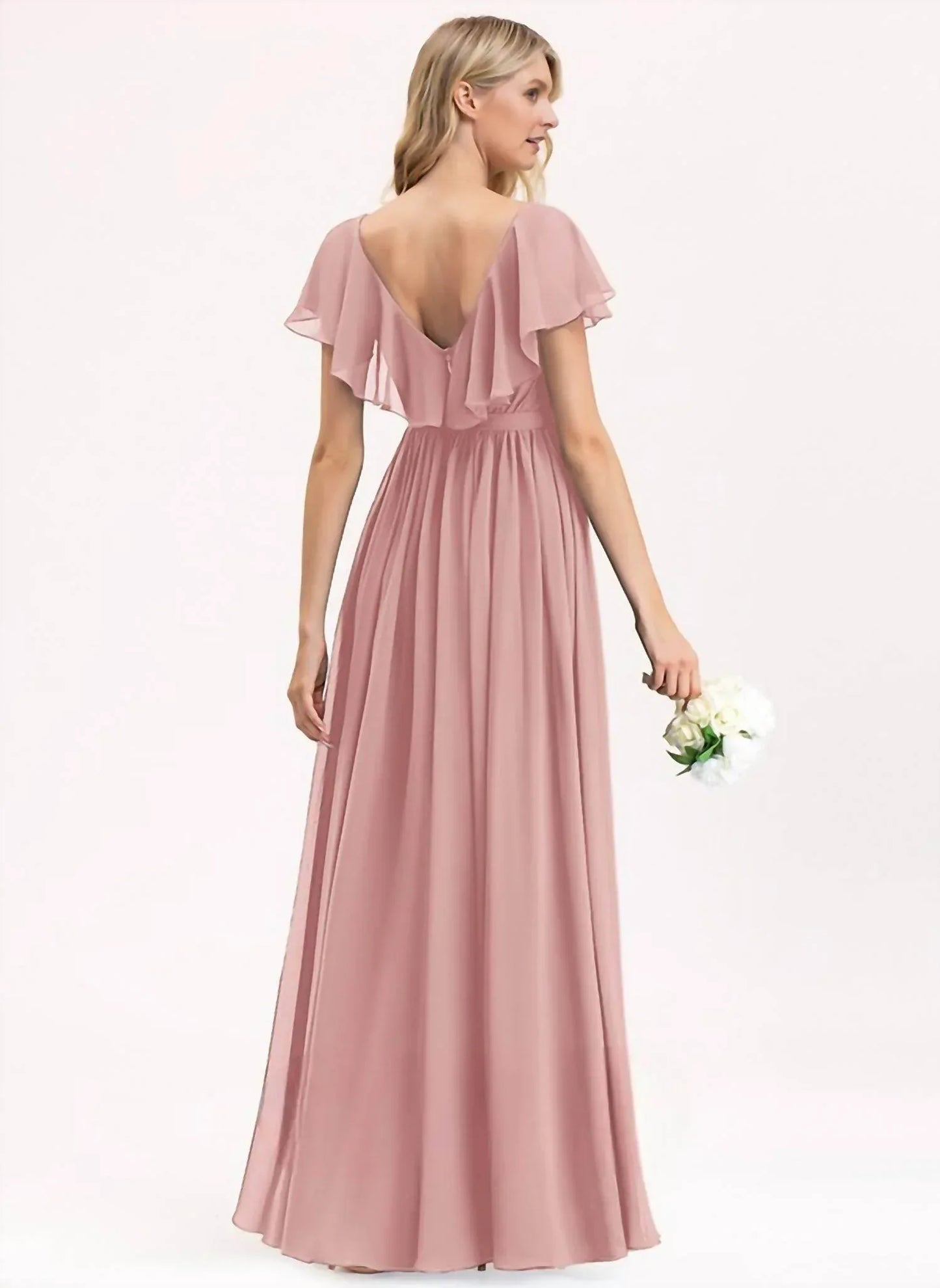 JJ's House - A-line Vneck Bridesmaid Dress - Rack Hunt