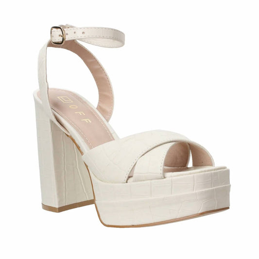 Women's Platform Dress Croco Sandal