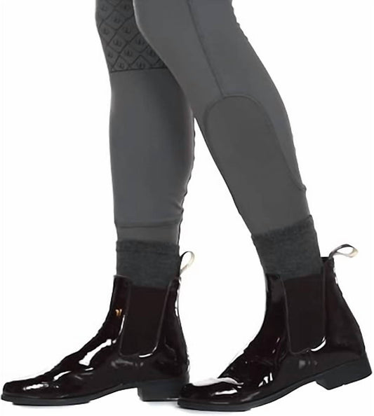Kids' Patent Leather Jodphur Boots