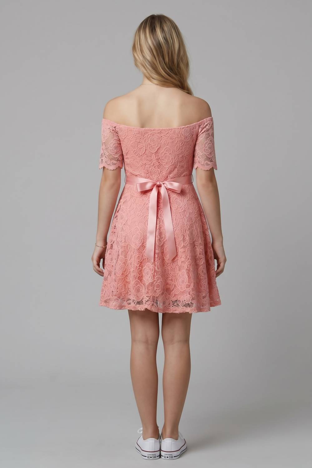 Off The Shoulder A-line Mini Dress