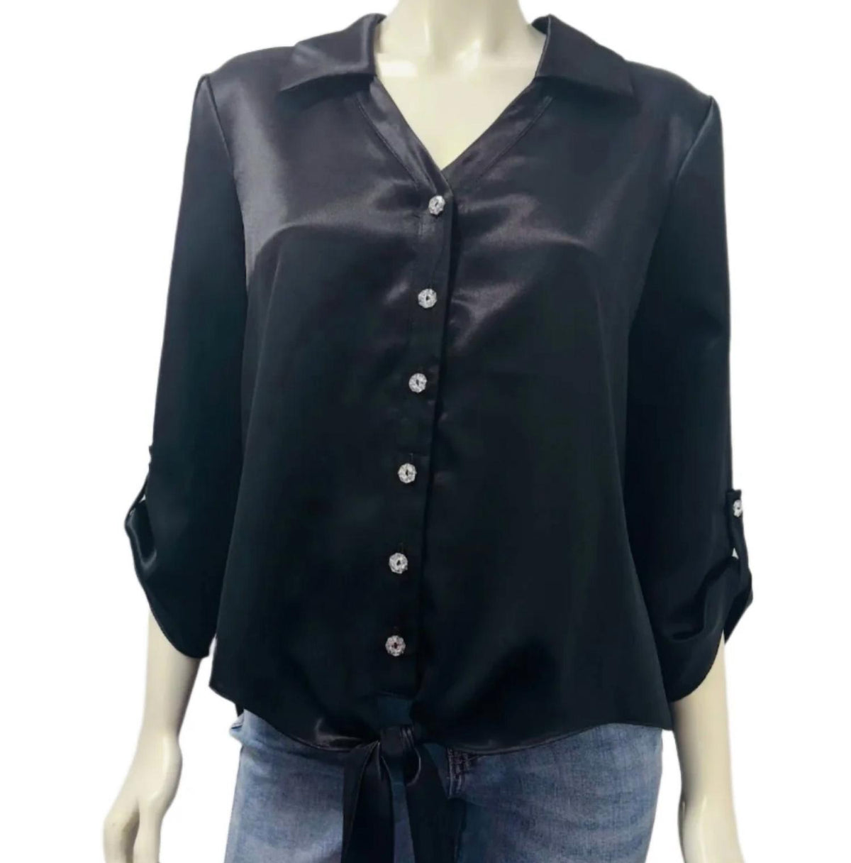 Women's Button Up Sleeve Top