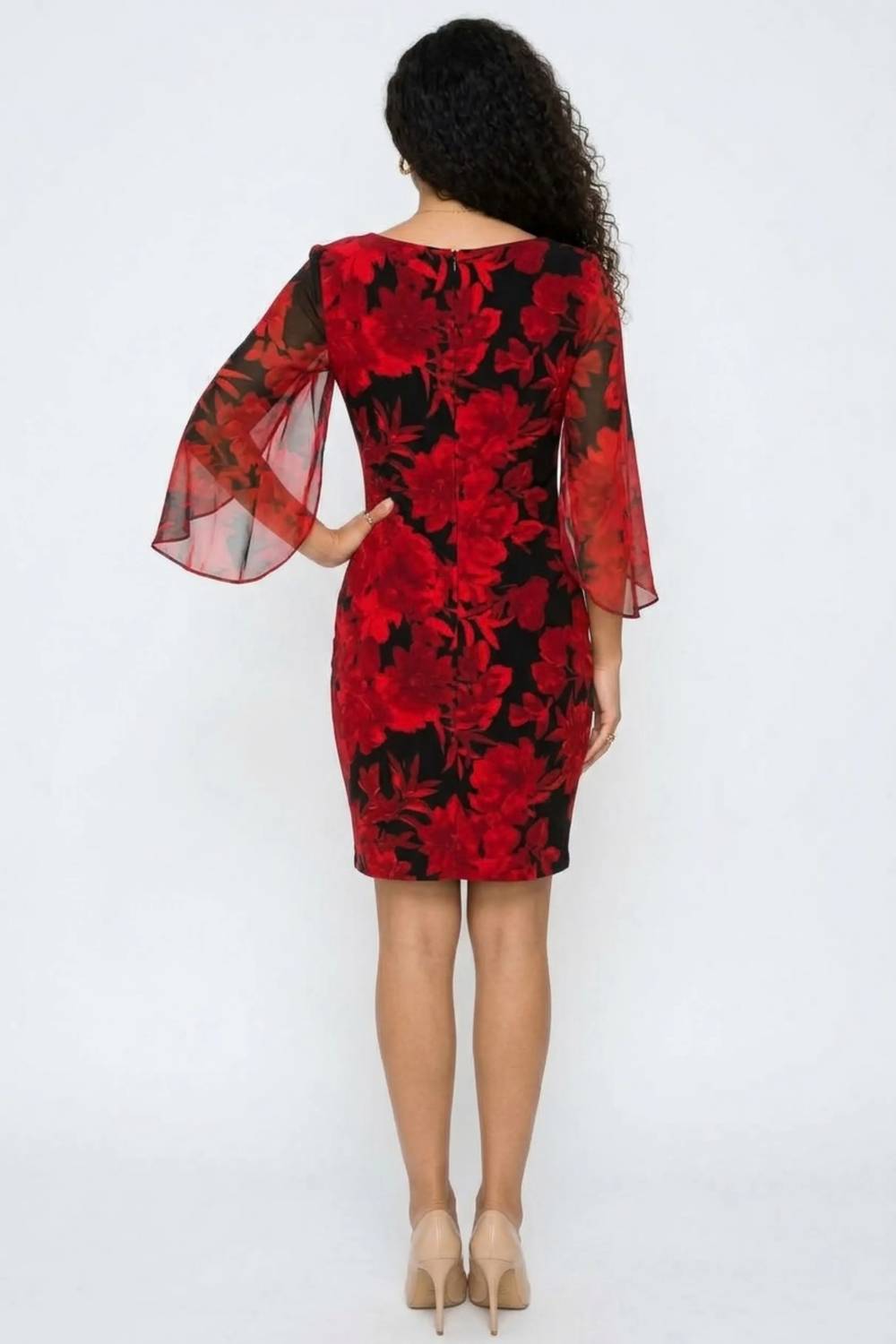 Floral Sheath Mini Dress
