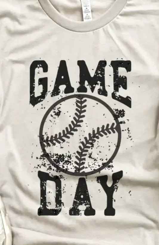 Game Day Grunge Baseball Tee