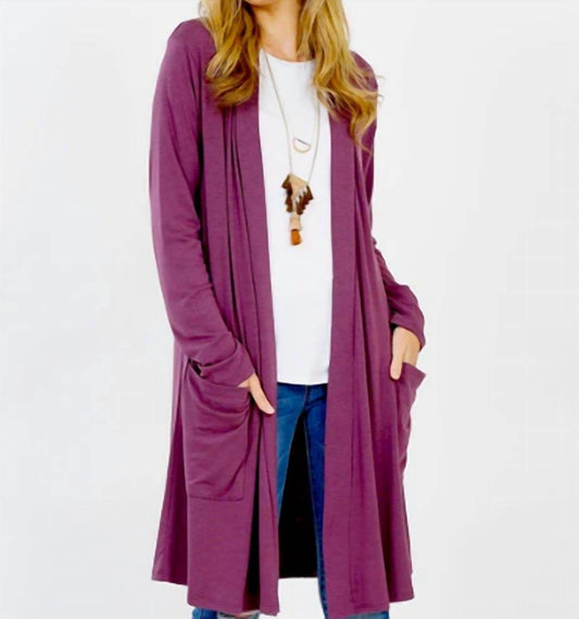 Reine Krief - Microfiber Open Cardigan - Rack Hunt -