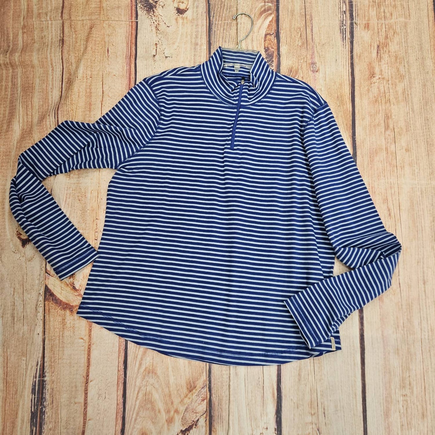 Men's Raven 1/4 Zip Pullover Stripe Sweatshirt