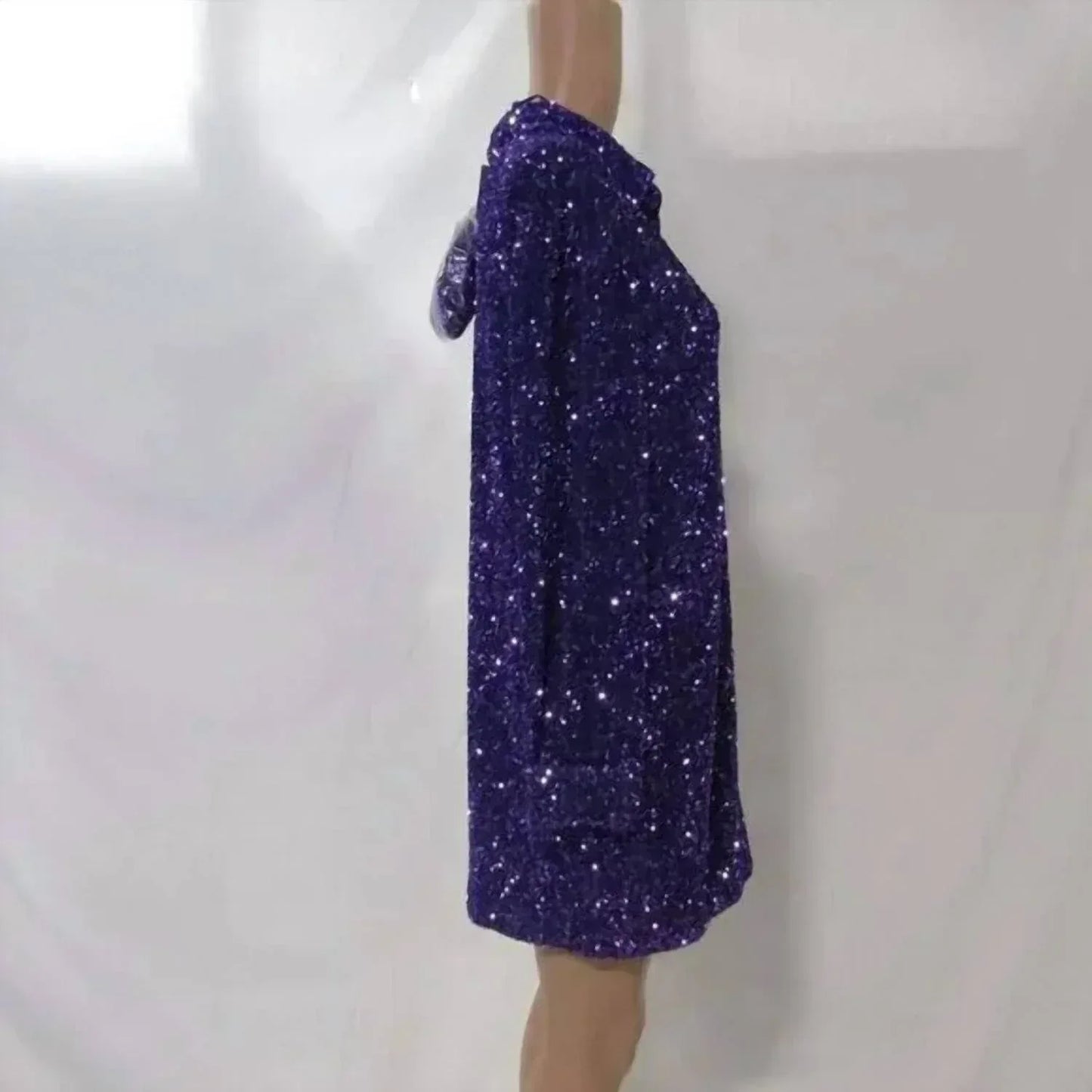 & Other Stories - Women's Sequin Mini Belted Dress - Rack Hunt