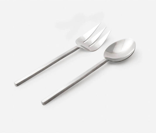 Roland Polished Serving Spoon & Fork - Set of 2
