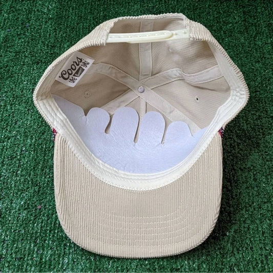 Women's Coors Banquet Beer Corduroy Snapback Hat