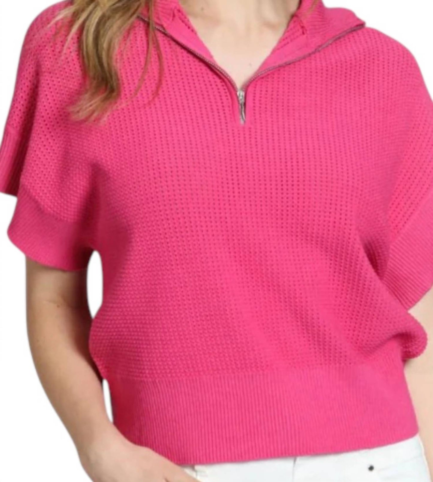 Half Zip Knit Sweater
