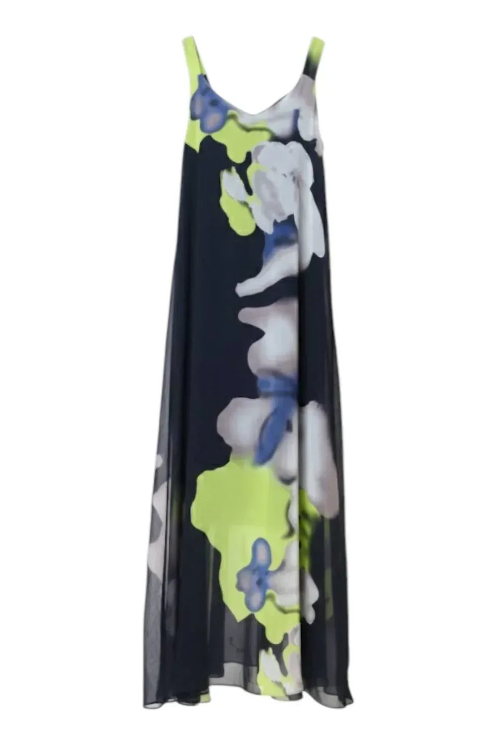 Diverse Group - Floral Print Chiffon Maxi Dress - Rack Hunt