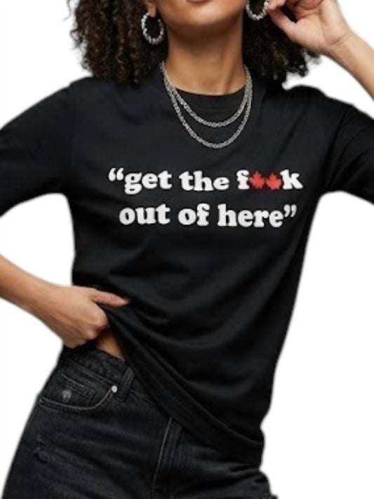 Women's Gtfo Slogan T-shirt
