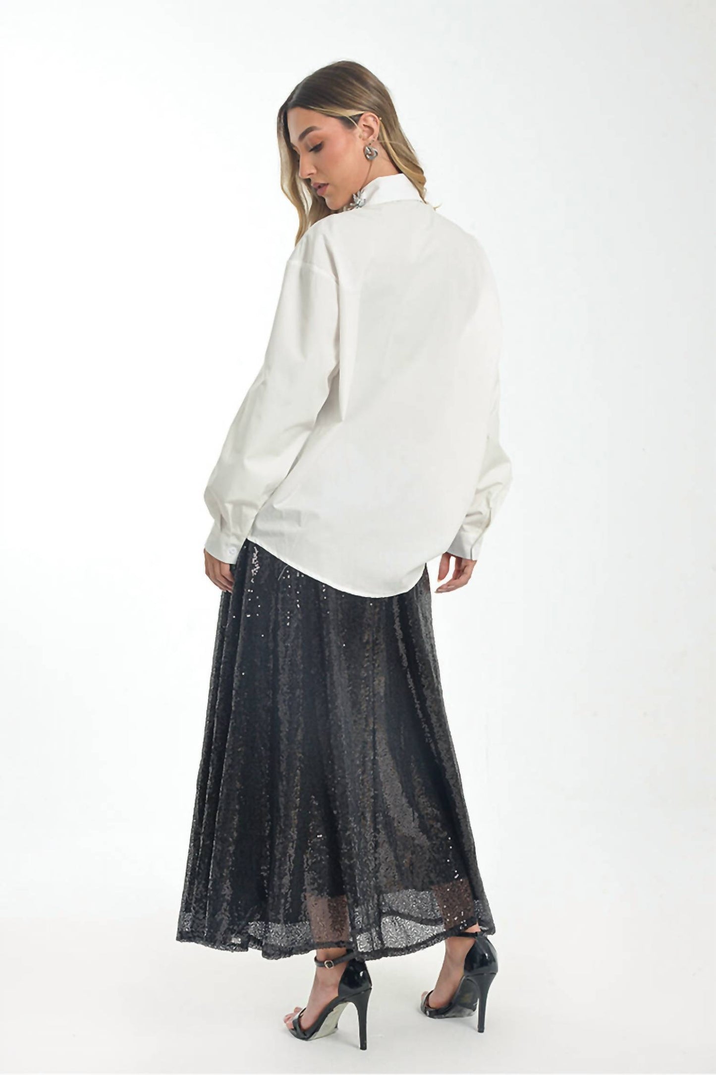 Nights Sequin Maxi Skirt
