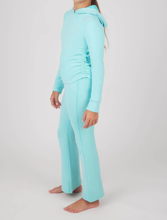 Girl's Hoodie And Flare Pant Set
