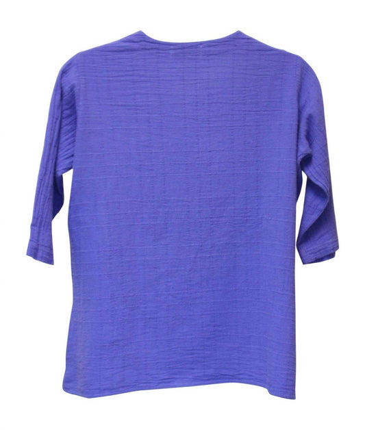 Ezze Wear - Dotty Gauze Cotton Ginger Tunic Top - Rack Hunt -