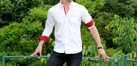 Jacquard V Shirt With Pocket