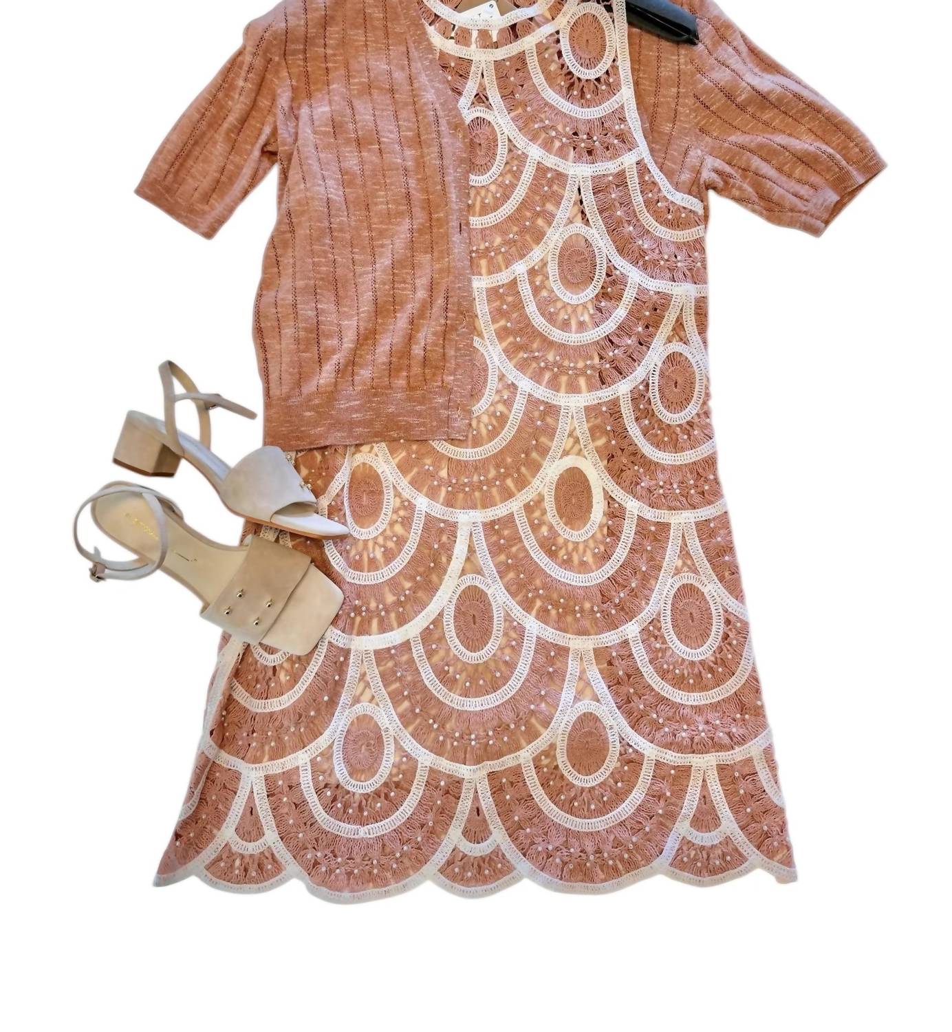 Raffella Beaded Shift Dress