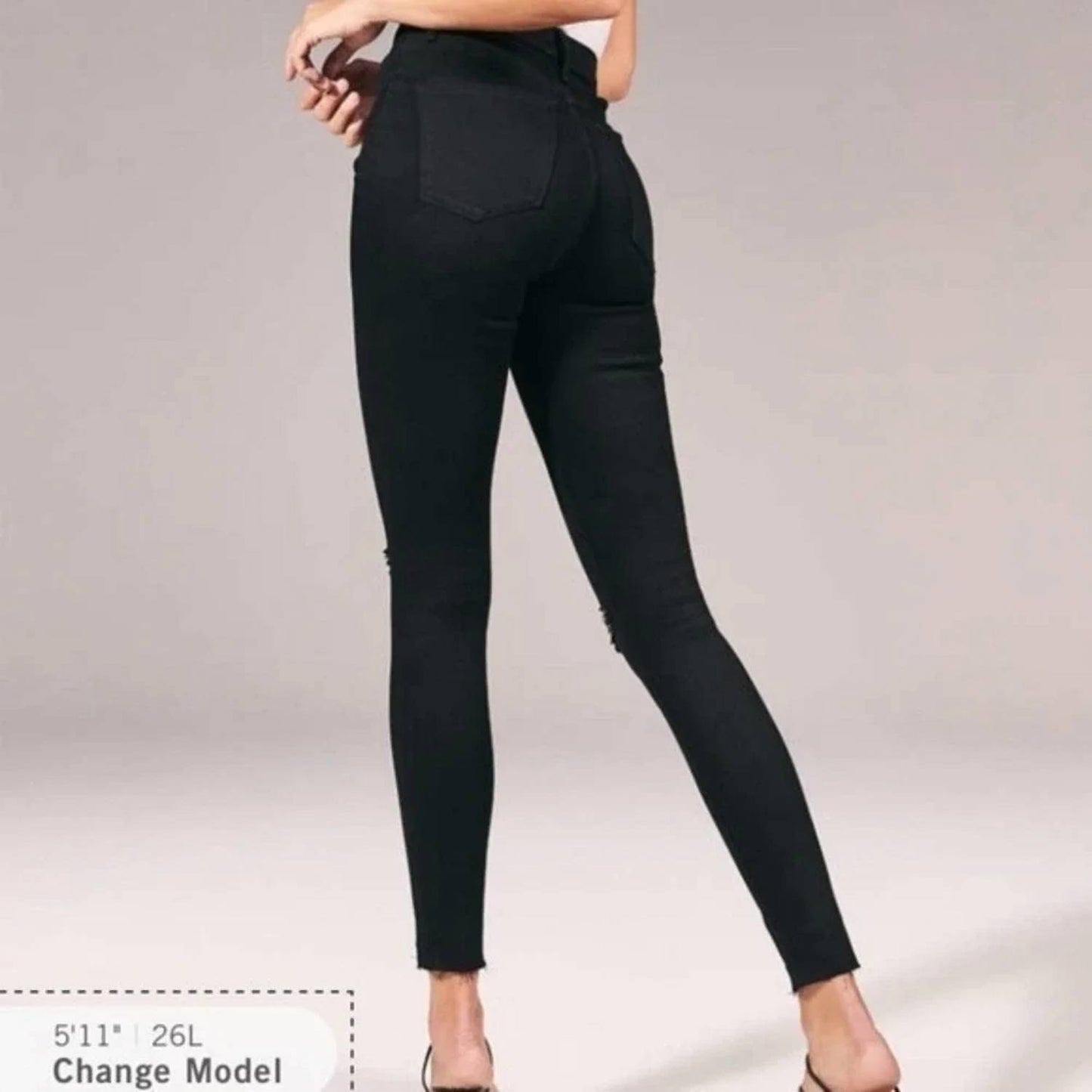 Ripped Ultra High Rise Super Skinny Jeans