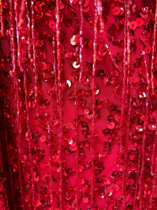 Aleta - Women's Two-piece Sequin Jumpsuit - Rack Hunt
