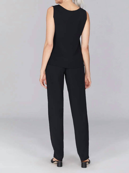 Lustrous Crepe Essential Narrow Leg Pant