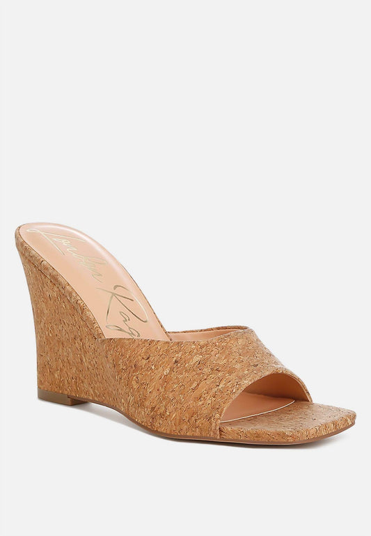 London Rag - Women's Shiloy Cork Wedge - Rack Hunt -