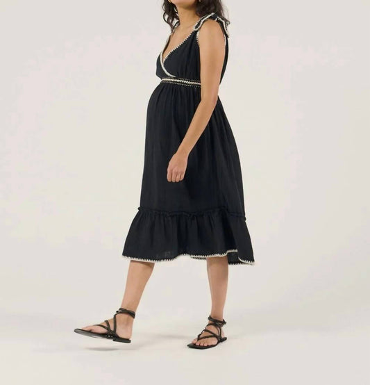 Maternity Gaia Nursing Bohemian Midi Dress