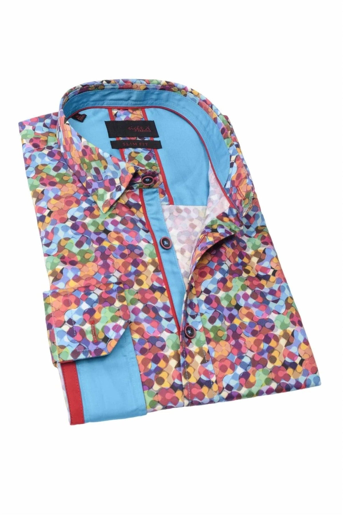 Men's Dots Design Button Down Shirt