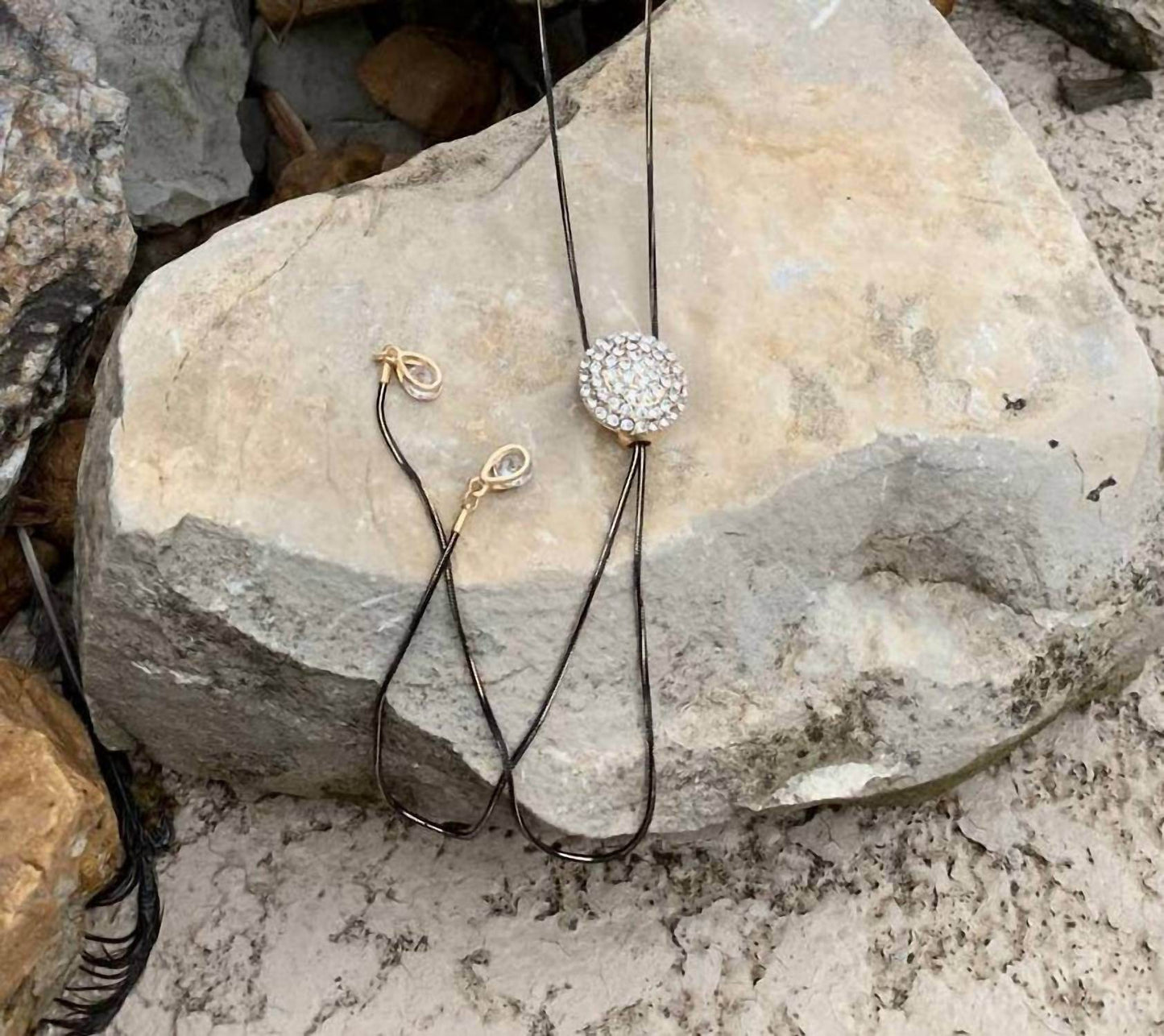 Must Haves by Paula - Women's 4 Pieces Crystal Bolo Necklaces - Rack Hunt -