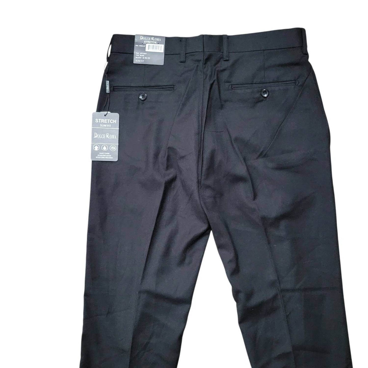 Dolce Roma - Men's Stretch Slim-fit Dress Pants - Rack Hunt -