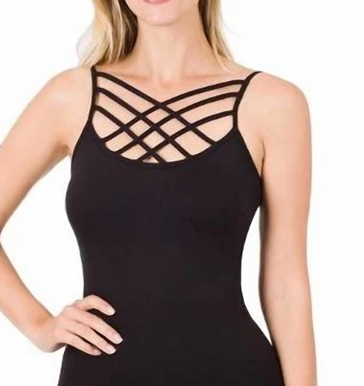 Strappy Criss Cross Seamless Cami Top