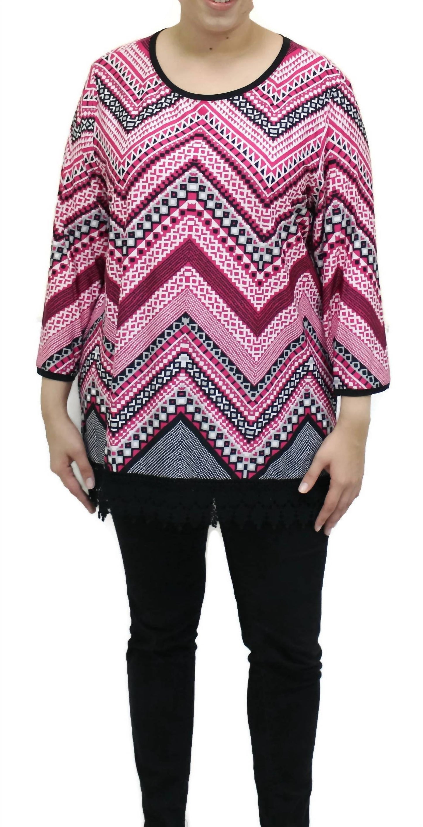 Women's Chevron Print Top