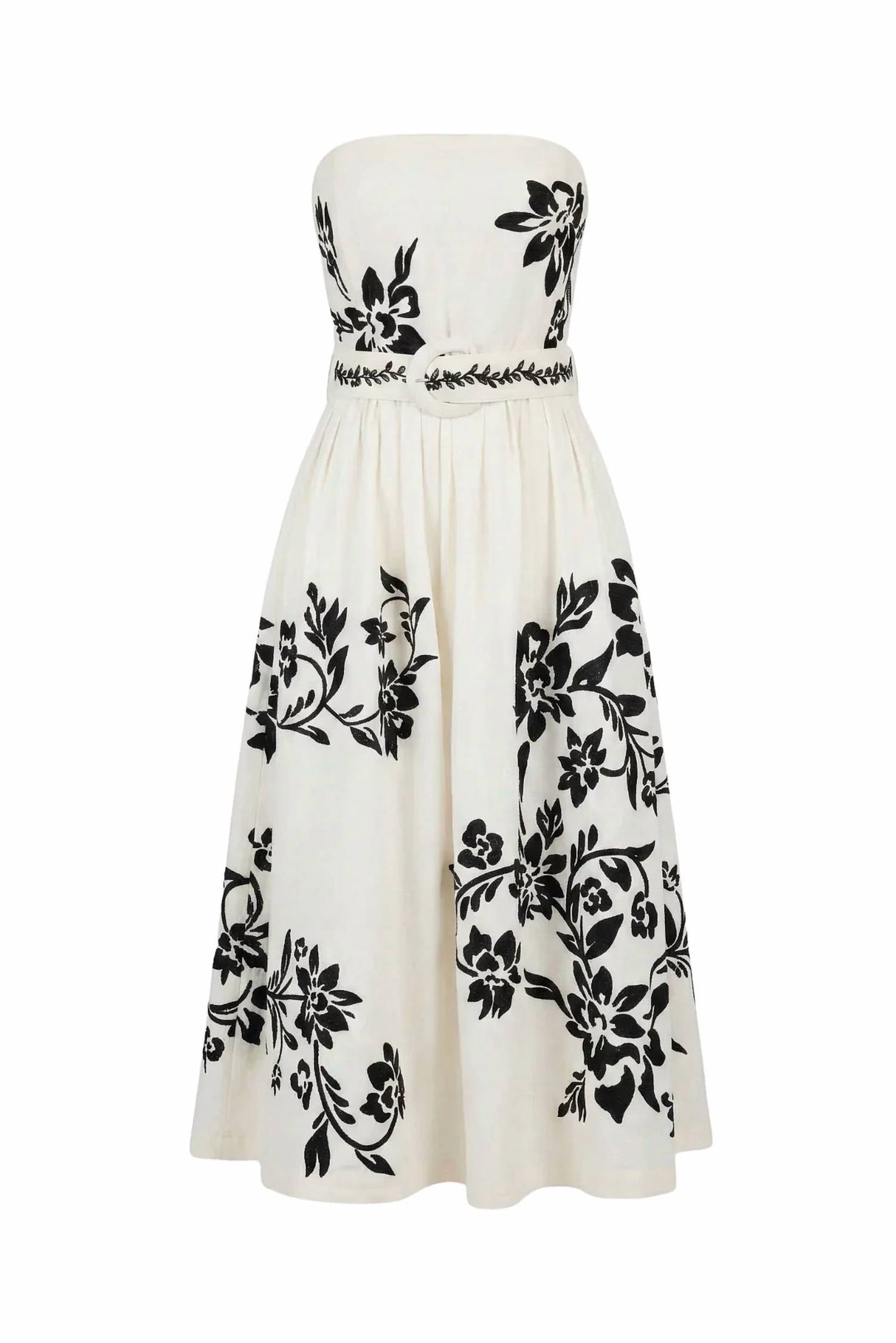 Claire Strapless Midi Dress