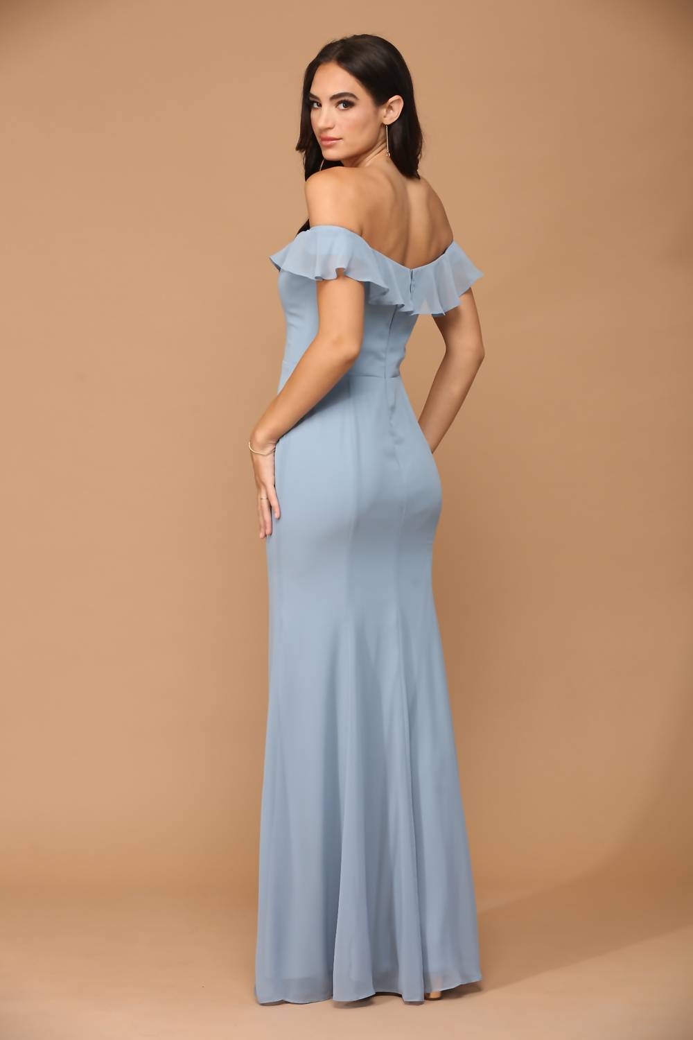 Long chiffon dress