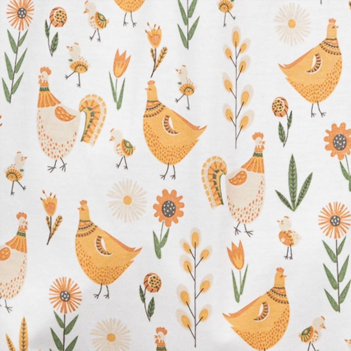 Baby Garden Chicks Bow Romper