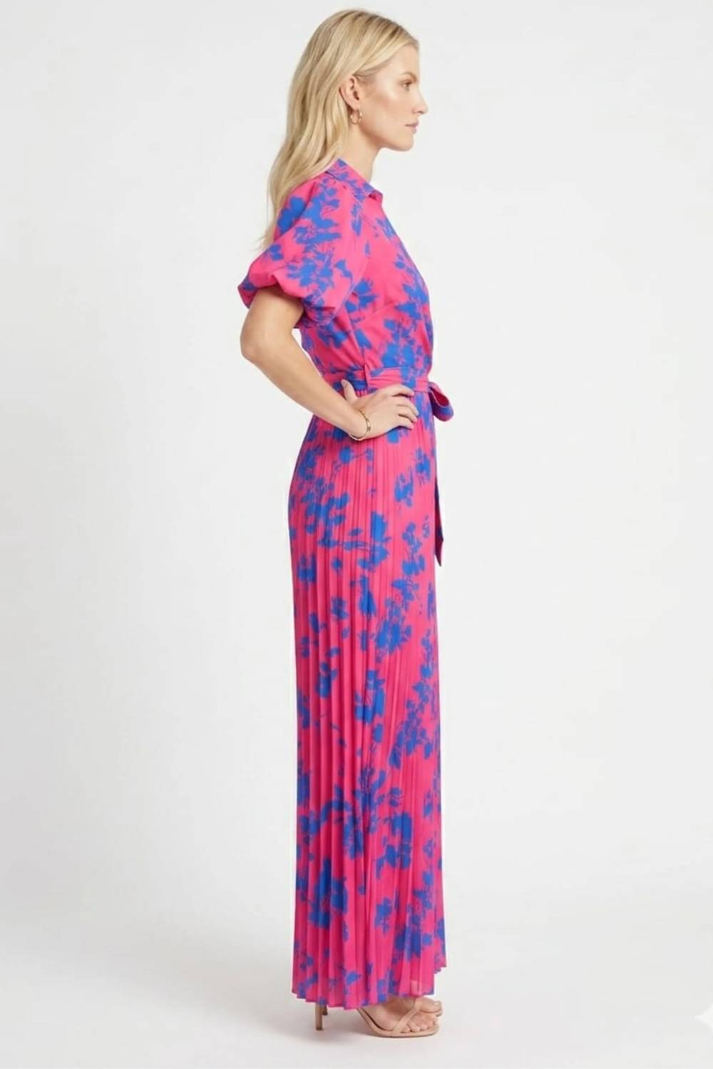 Pleated Wide-leg Jumpsuit