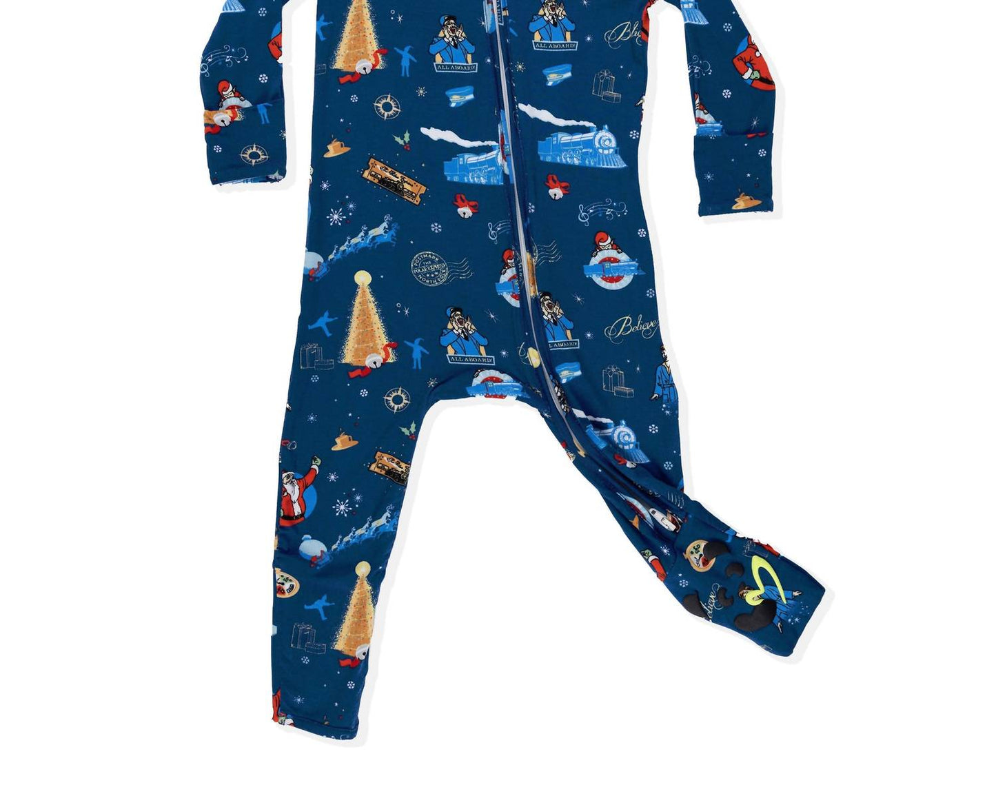 Polar Express Bamboo Convertible Footie