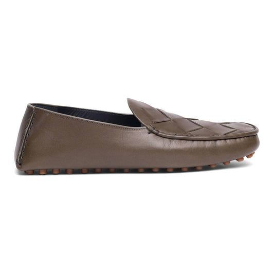 Men's Douglas Maxi Intrecciato Leather Driver Loafers